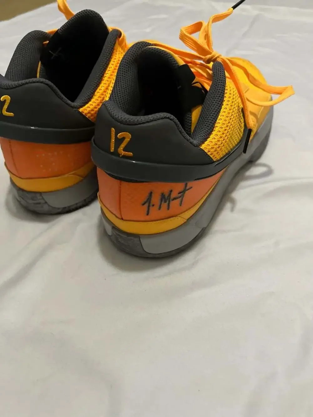 Like New 13.5 Nike Ja 1 Bright Mandarin Basketball Shoes - Picture 3 of 5